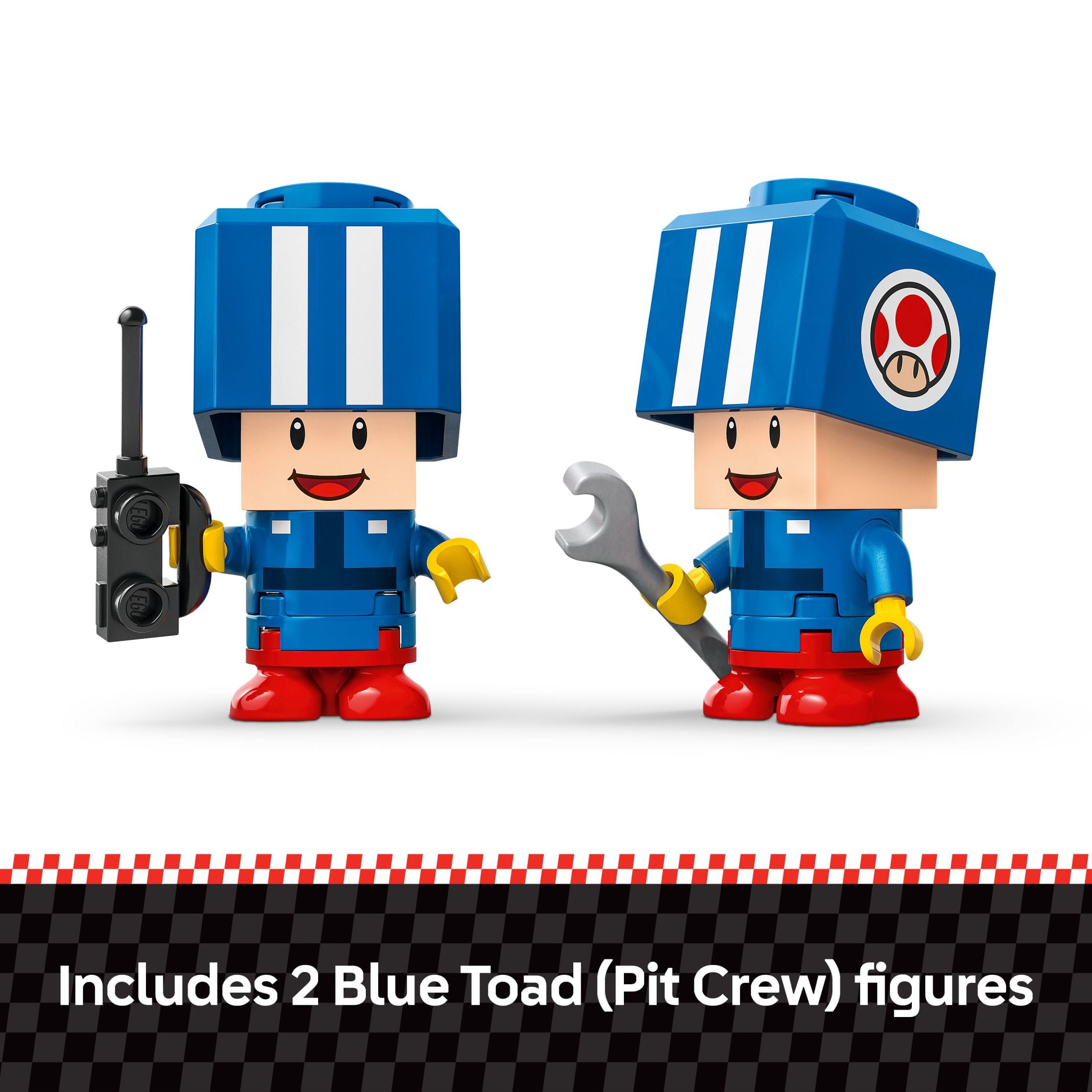 LEGO Super Mario: Mario Kart Toad's Garage - Nintendo Toy Building Set for Kids, Boys & Girls, Ages 8+ - Collectible Mario Kart Toy for Fans with 2 Blue Toad Figures - Gift Idea for Birthdays - 72035