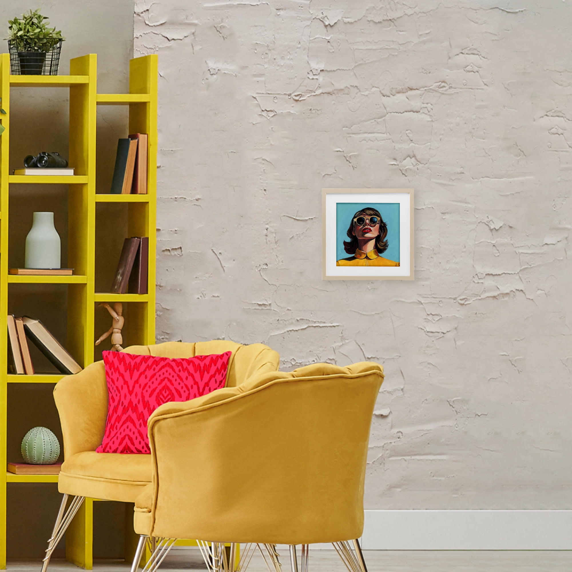 Stupell Industries Beautiful Sunshiny Day Retro Birch Framed Print Under Glass, design by Kate Jarvik Birch