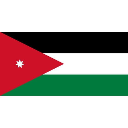 Jordan Flag Decal Sticker - 6 inches wide