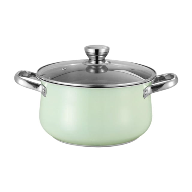 Siruishop Stainless Steel Deep Suitable for All Stoves for Household Kitchen Green