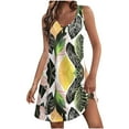 thumbnail image 1 of Staron Robes d'Été pour Femmes 2025 Tendance Printemps Sans Manches Col en V par-Dessus de Maillot Robe Débardeur Décontractée Ample d'Été Plage Vacances Robe d'Été avec Poche, 1 of 7