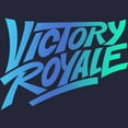 thumbnail image 2 of Women's Fortnite Victory Royale Gradient Logo Graphic Tee Navy Blue X Large, 2 of 4