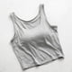 thumbnail image 1 of Xuyuer Ladies Fashion Sleeveless Round Neck Solid Color Modal Bottoming Vest Top with Chest Pads, Seamless Camisole for Everyday Comfort and Layering Essentials, 1 of 5