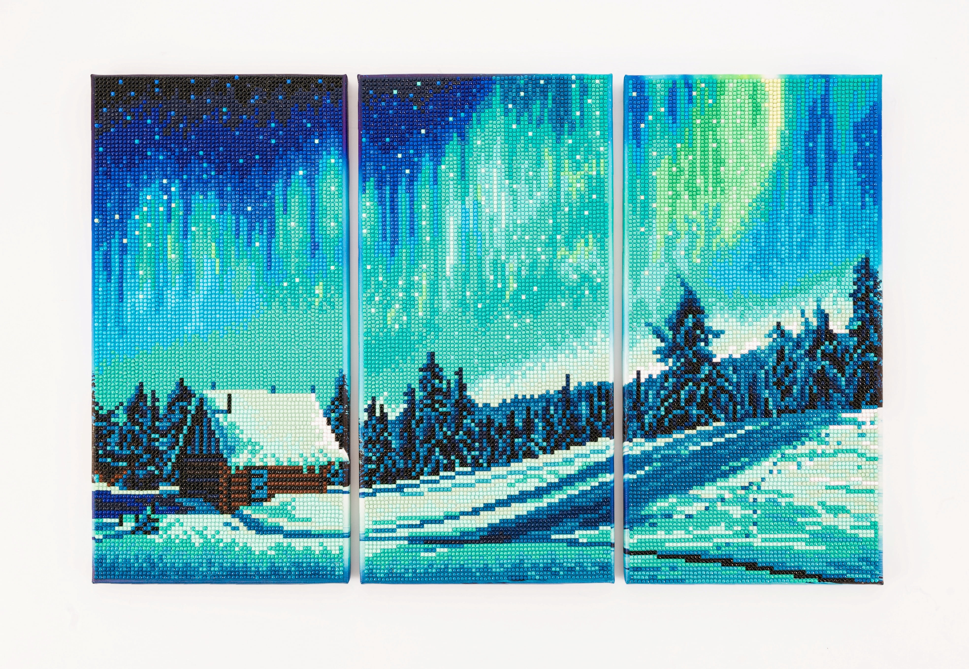 DIAMOND DOTZ® Twilight Borealis Triptych Diamond Painting Kit