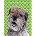 thumbnail image 1 of Carolines Treasures SC9571GF Border Terrier St Patricks Irish Flag Garden Size, 1 of 3