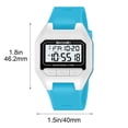 thumbnail image 3 of Reloj electrónico digital con alarma y cronómetro: reloj multifuncional resistente al agua para uso diario, salidas informales y actividades al aire libre ligeras., 3 of 6
