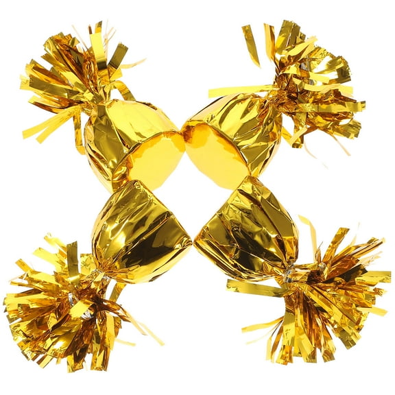 NUOLUX 4Pcs Balloon Weights Golden Aluminum Foil Chic Shape for Preventing Balloons from Floating Away at Parties