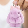 thumbnail image 4 of Bunny Keychain with Tin - 5.1" Handmade Bunny Plush Keychain with Gift Tin Box, Soft Rabbit Bag Charm Pendant, Cute Fluffy Key Ring Accessory for Backpack Purse Keys Gift Idea, 4 of 13