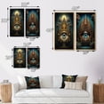 thumbnail image 4 of Designart "Ancient Temple Mystique Consciousness Unveiled II" Abstract Landscape Framed Wall Art Set Of 2 - Modern Gold Gallery Wall Frame Set For Home Decor, 4 of 6