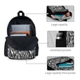 thumbnail image 4 of Zufioo Zebra Pattern Adult Backpack,Wear-resistant and Breathable Multi-pocket Backpack, Suitable for Travel, Business and Outdoor Activities, 4 of 9