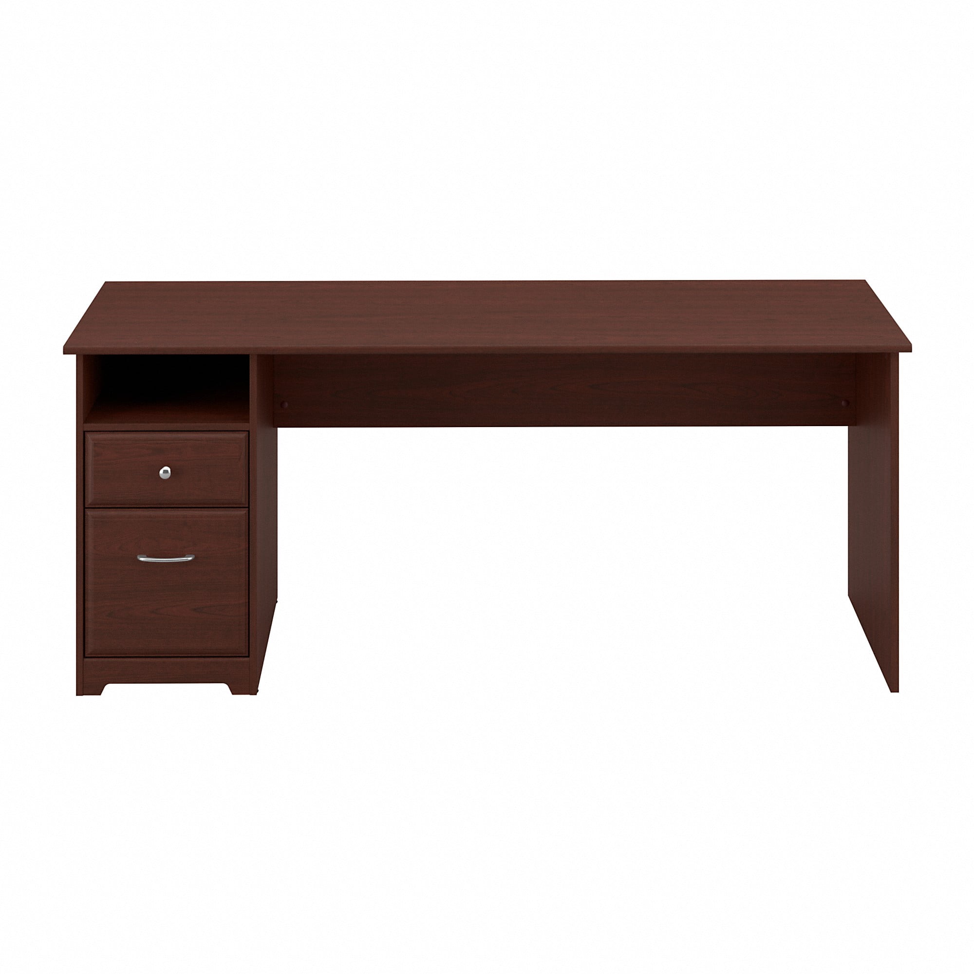 Bush Furniture Cabot 72" Computer Desk with Storage, Harvest Cherry