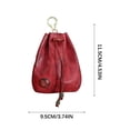 thumbnail image 2 of PRETXORVE Cow Vintage Storage Bag Wallet Cow Leather Women's Key Bag, 2 of 6
