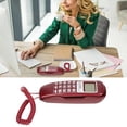 thumbnail image 3 of Corded Phone, Wired Landline LCD Screen Clear Keys Flash Function Calendar Display  for Home Red,White,Black, 3 of 7