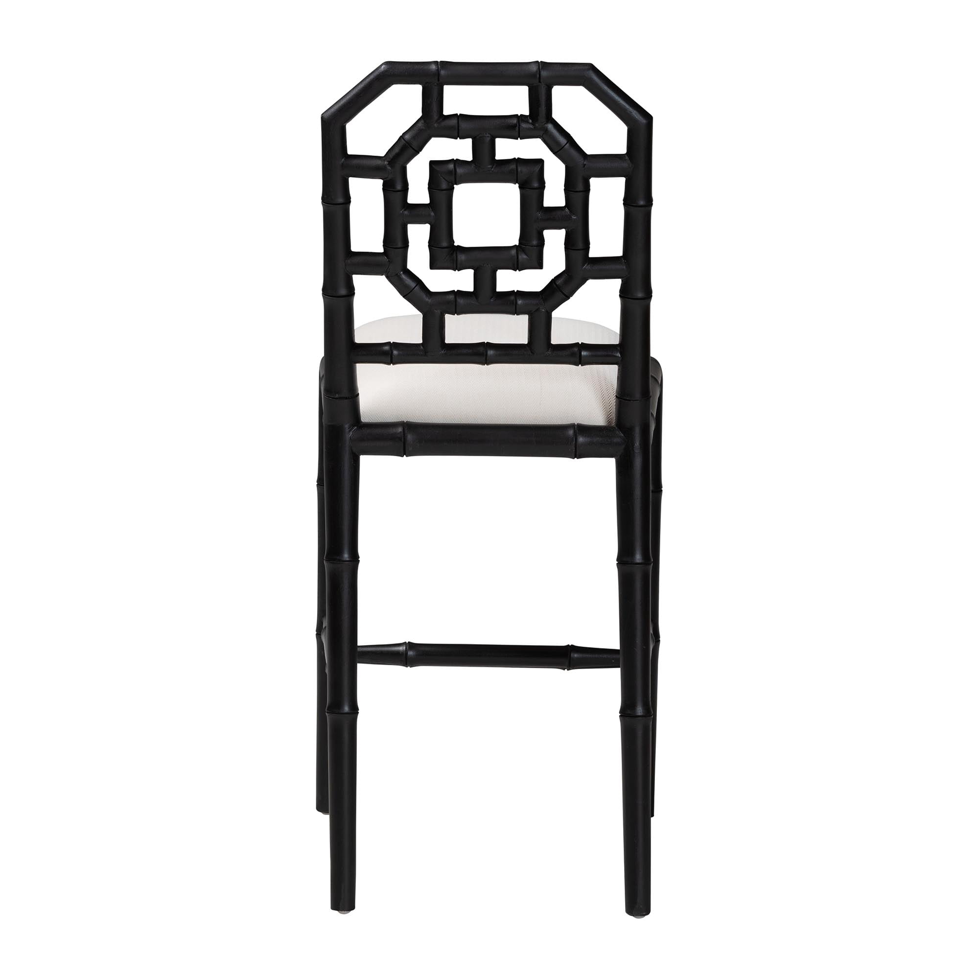 bali & pari Boone Boho Counter Stool, Counter Height 25.6", Black
