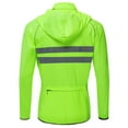 thumbnail image 4 of Men Windproof Hooded Cycling Jacket Breathable High Visibility Reflective Bike Bicycle Riding Sports Coat Jacket, 4 of 8