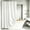 White, variant on LVRLVR 1Pc Diamond Jacquard Shower Curtain Set, Heavyweight Polyester, Tassel & Hookless 2 Styles, Bathroom Curtain with Liner or Hooks
