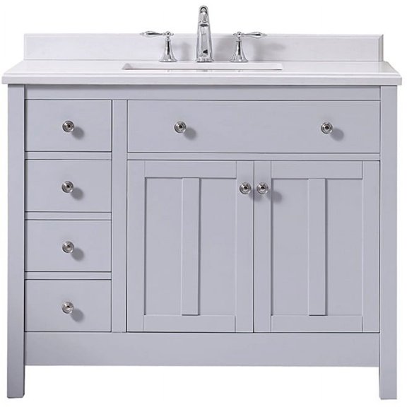 Miseno Mvnc42 New Chateau 42" Free Standing Single Vanity Set - Grey