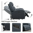 thumbnail image 4 of CHITA Genuine Leather Power Recliner Chairs, Wall Hugger Recliners RV Recliner for Living Room,Navy, 4 of 16