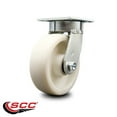 thumbnail image 2 of 6 Inch Kingpinless Nylon Wheel Swivel Top Plate Caster Service Caster Brand, 2 of 2