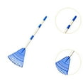 thumbnail image 6 of YWMJZEU Garden Rake with Wood Handle Heavy Duty Raking Grass and Leaves Tool Quick Clean blue, 6 of 9