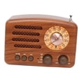 thumbnail image 4 of Radio portátil vintage con altavoz retro para decoración del hogar, mini radio AM SW de 3 bandas para hogar., 4 of 9