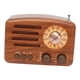 thumbnail image 4 of Altavoz retro con radio mini resistente, compatible con USB, tarjeta TF, AUX, MP3, AM, SW, 3 bandas, 4 of 9