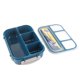 thumbnail image 5 of Fiambrera, Contenedor Reutilizable Para Preparación De Comidas Con 4 Compartimentos, Caja De Almacenamiento De Alimentos Para Escuela, Trabajo, Viajes, Acampando, 5 of 7