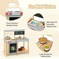 thumbnail image 5 of Gymax Kids Kitchen Playset Toy Outdoor Wooden Kid's Play Kitchen for Girls Boys 3+, 5 of 9