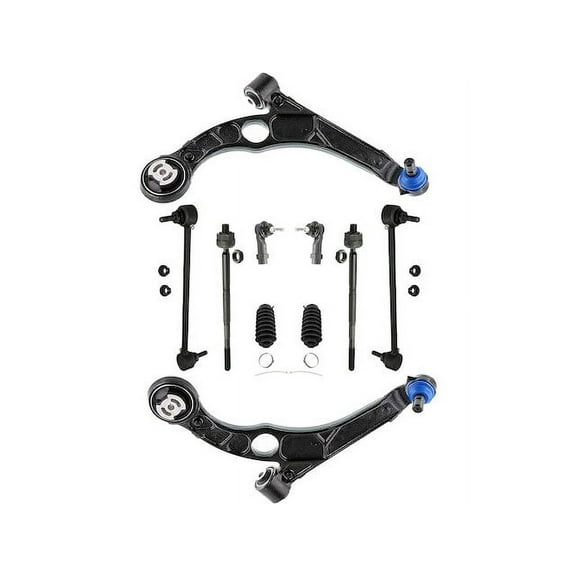 Front Control Arm Ball Joint Tie Rod and Sway Bar Link Kit - Compatible with 2013 - 2016 Dodge Dart 2014 2015