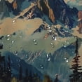 thumbnail image 5 of Shiartex Alaska Mountains Shower Curtain, Arctic Landscape Hiking Alaska Mountains Scenery in USA Wilderness, Cloth Fabric Bathroom Decor Set with Hooks 60x72, 5 of 7