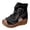 Black, variant on High Top Sandals for Women Platform Wedge Fish Mouth Open Toe Buckles Shoes Ladies Summer Cork Vintage Ankle Bootie Size 7 Purple