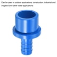 thumbnail image 5 of Uxcell 12mm Barbed x 25mm OD Spigot Straight PVC Pipe Fitting Quick Connector, Blue 2 Pack, 5 of 5
