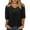 Black, variant on Summer Tops Women Crew Neck T Shirts for Women Womens Plus Size Tops Dressy Warehouse