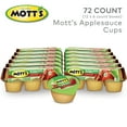 thumbnail image 2 of Mott's No Sugar Added Cinnamon Applesauce, 3.9 oz, 72 Count Cups (12 Packs of 6), 2 of 12