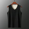 thumbnail image 3 of Bovxnpu Mens Fleece Lined Thermal Top Pajamas Top, Mens Winter Warm Thermal Tank Top Fleece Lined Sleeveless Vests, 3 of 5