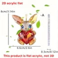 thumbnail image 2 of Valentine's Day Series Dog Acrylic Key Chain Car Rearview Mirror Accessories Backpack Pendant, 2 of 4