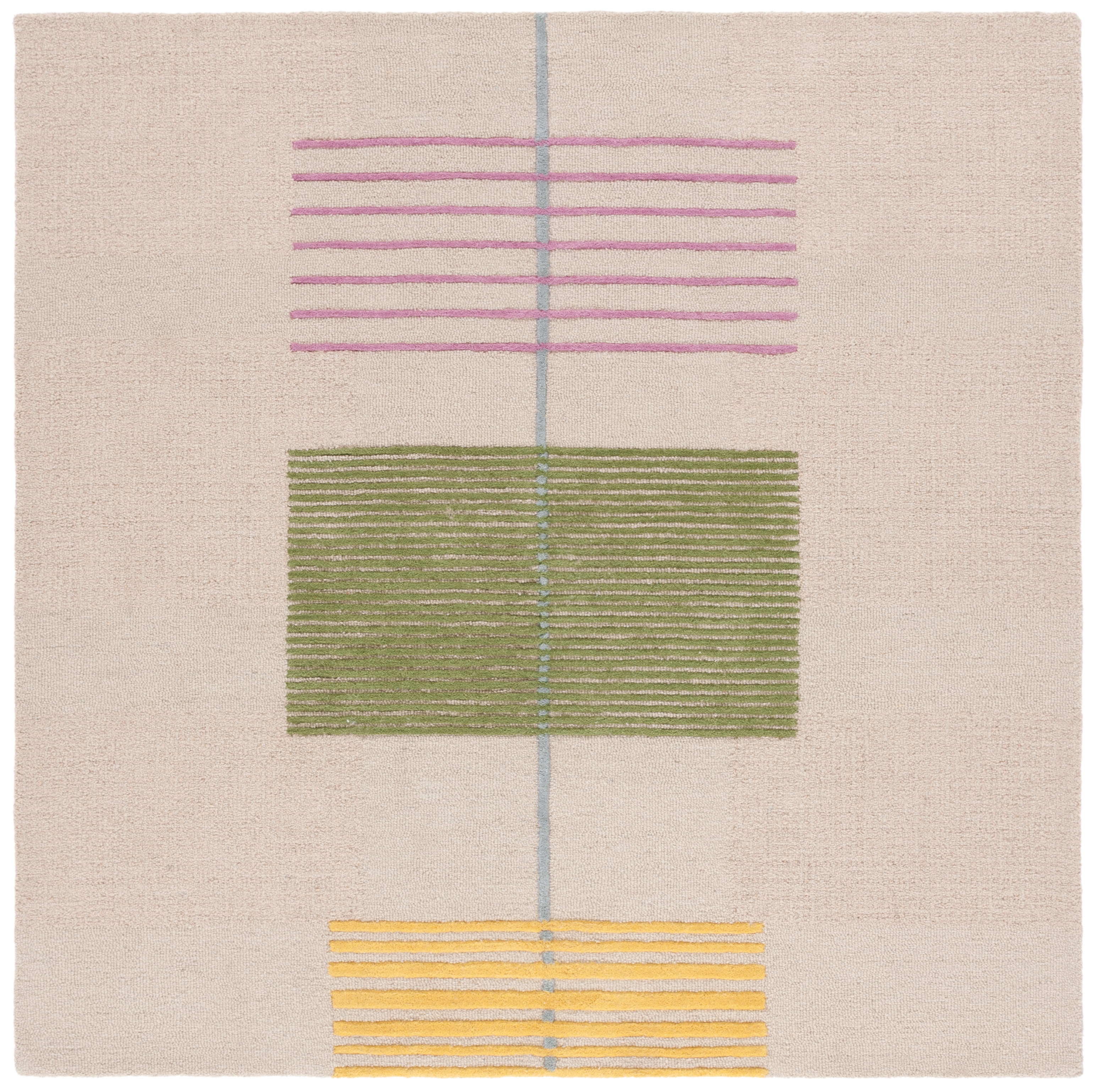 Safavieh Genre Jason Geometric Area Rug, Beige/Green, 6' x 6' Square