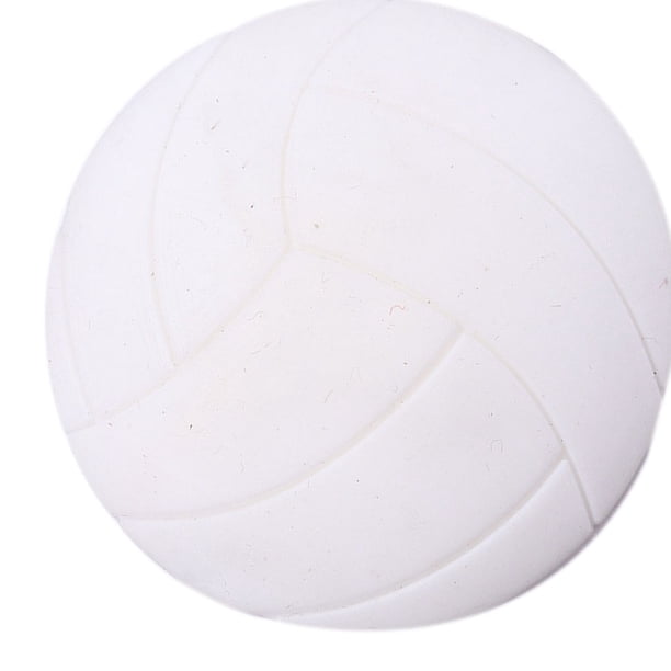 Bearachild Pomo de puerta de silicona gruesa, almohadilla de parachoques con forma de voleibol, almohadilla protectora silenciosa de pared Decoración del hogar blanco
