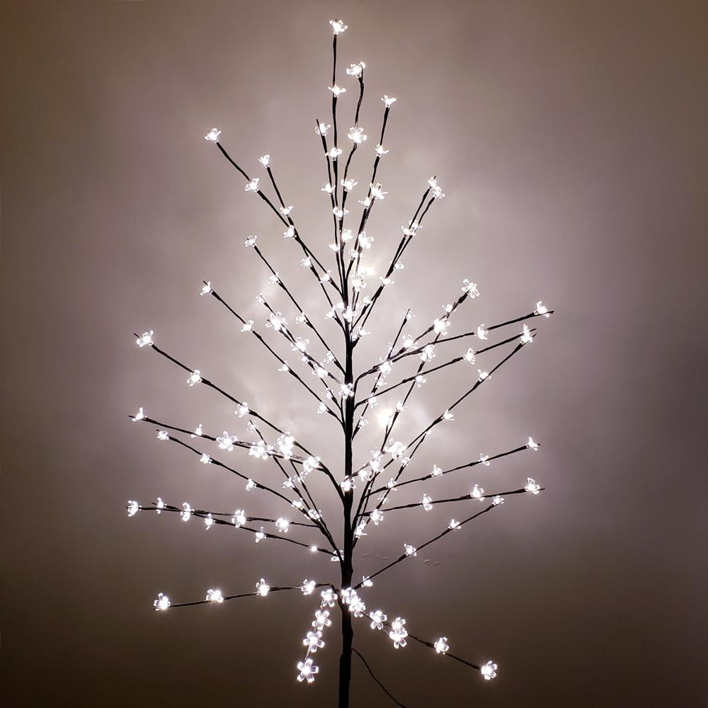 Artificial Cherry Blossom Tree, 150 Lights, Warm White, 6Feet