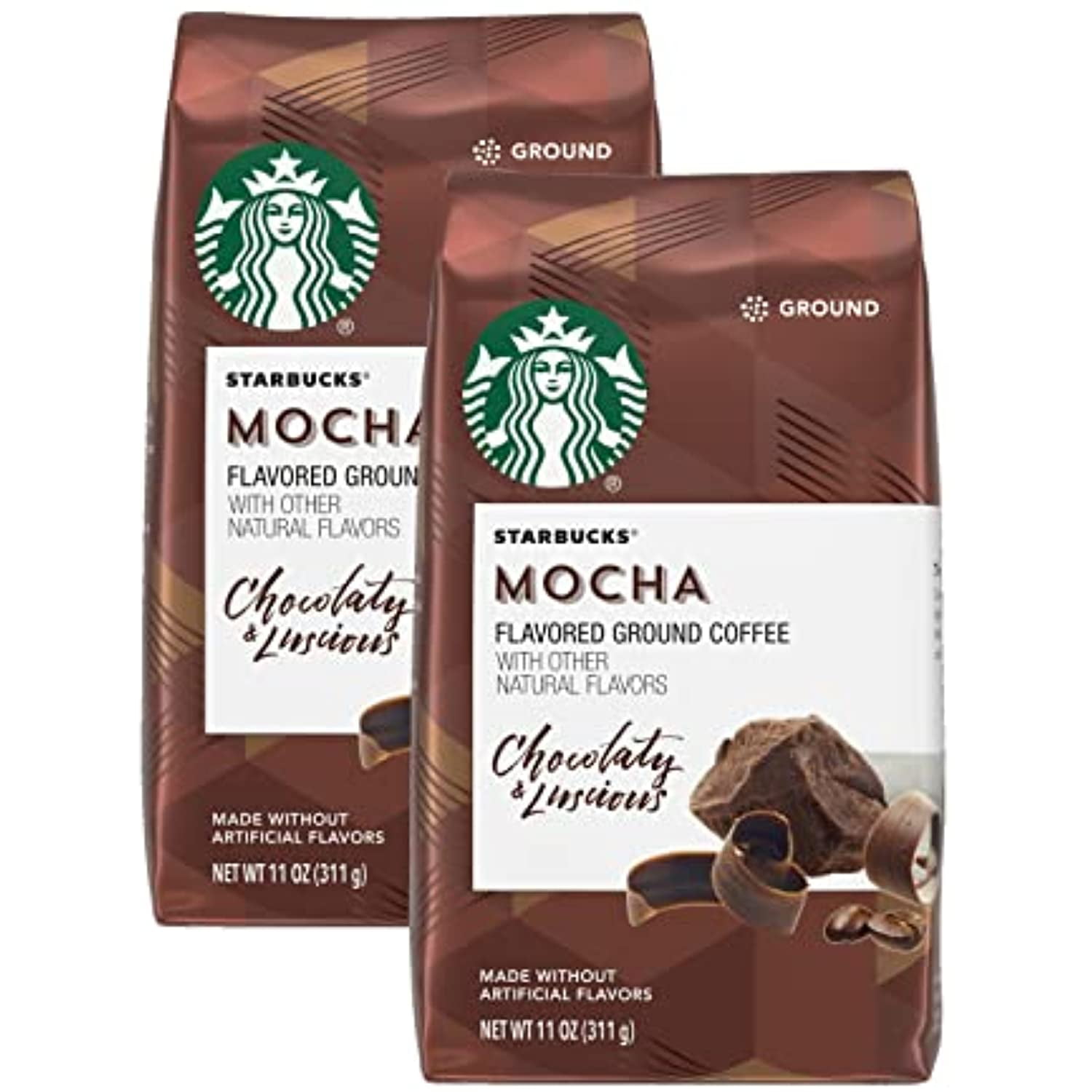 Starbucks Mocha Flavored Coffee, Flavored Ground Coffee, Made With No Artificial Flavors
