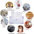 thumbnail image 3 of Pack of 6, Soft Small Facial Tissue, Toilet Paper, Disposable Napkin, Bag Cover NOT Box, White Facial Paper, Material Wood Pulp Fiber NOT COTTON, 4-Ply, 3 of 5