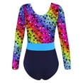 thumbnail image 2 of iEFiEL Girls Gymnastics Leotard Long Sleeves Dance Unitard Athletic Bodysuit Outfit, 2 of 5