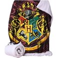 thumbnail image 1 of C6219W2 Harry Potter Jeté Blason de Poudlard, Doux au Toucher, Polyester, 100Cm, 1 of 3