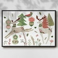 thumbnail image 2 of Reindeer Wishes Collection A - Framed Gallery Wrapped Holiday Canvas - 17 x 25 - Black Frame, 2 of 8