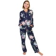 thumbnail image 1 of Angelina Women's Classic Brushed Microfiber Long Sleeve Pajama Set (1-Pack), 1 of 3