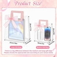 thumbnail image 2 of LIOUCBD 15 Pcs Clear Gift Bags with Handles, Transparent PVC Gift Bag with Ribbon, Reusable Plastic Shopping Bags, Heavy Duty Gift Wrap Bags for Bridal Party Baby Shower  Birthday (7x8x4In-Medium), 2 of 9
