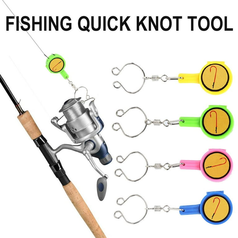 FunnyBeans 5 Pack Fishing Gear Knot Tying Tool for Hooks Jigs Swivels,  Quick Knot Tool is Easy to Use 