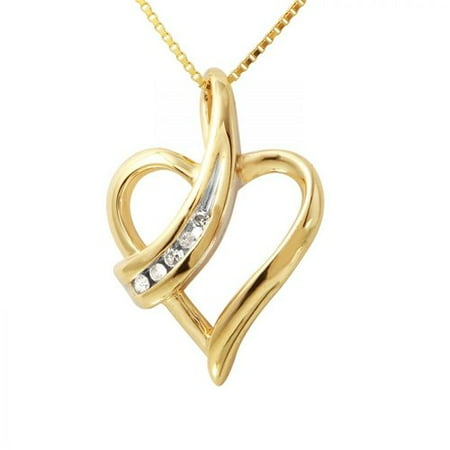 Foreli 0.05CTW Diamond 10k Yellow Gold Necklace