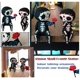 thumbnail image 3 of Figuras de calavera de azúcar, esqueleto de resina, figura de pareja, adornos de mesa góticos, artesanías, estatua de calavera de azúcar, decoración oso de fresa Electrónica, 3 of 4