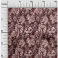 thumbnail image 2 of oneOone Cotton Poplin Maroon Fabric Asian Batik Floral Dress Material Fabric Print Fabric By The Yard 56 Inch Wide, 2 of 4